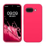 kwmobile Cover per Google Pixel 9a Custodia - Back Case per Smartphone in Silicone TPU - Protezione Gommata - rosa shocking
