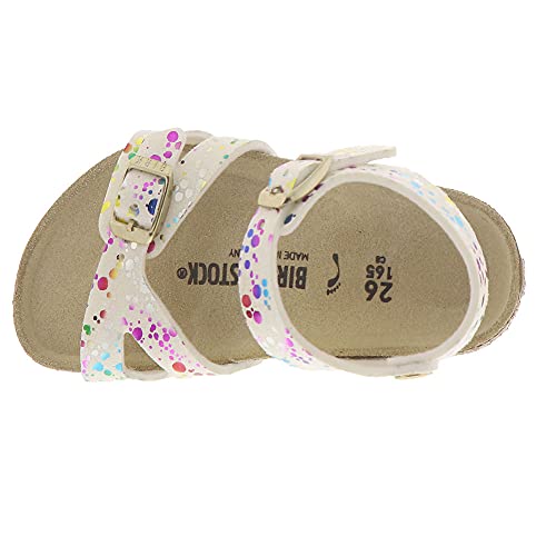 Birkenstock Kids Rio Kid Confetti White Microfibre 33 N EU Kids 2-2.5 US2