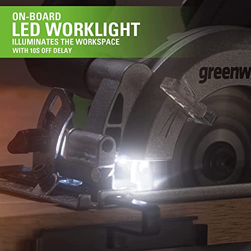 Image of Greenworks 24V Brushless 4-1 /2 inch Compact Circular Saw (6,500 RPM). Tool Only
