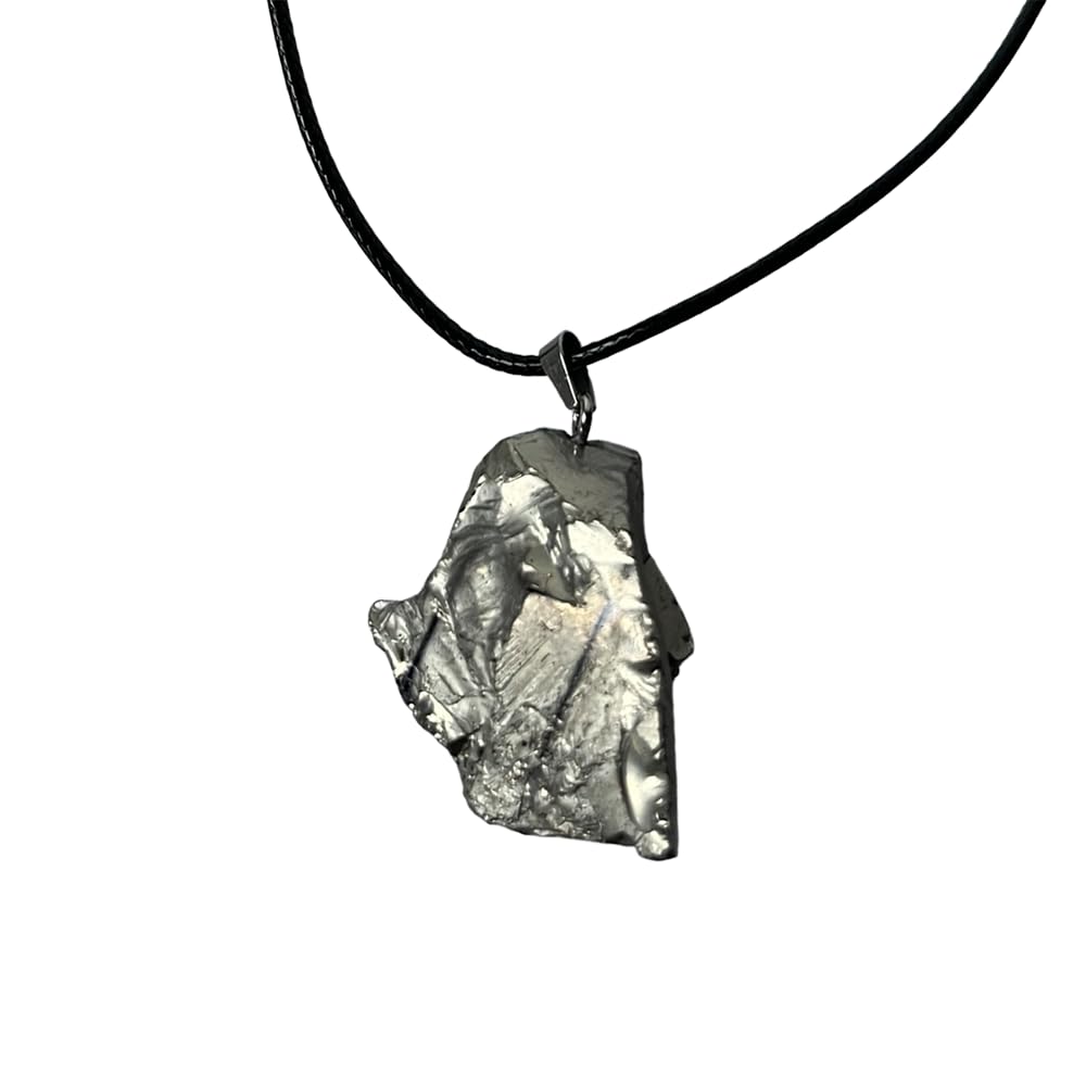 VIE Electroplated Quartz Pendant, Silver