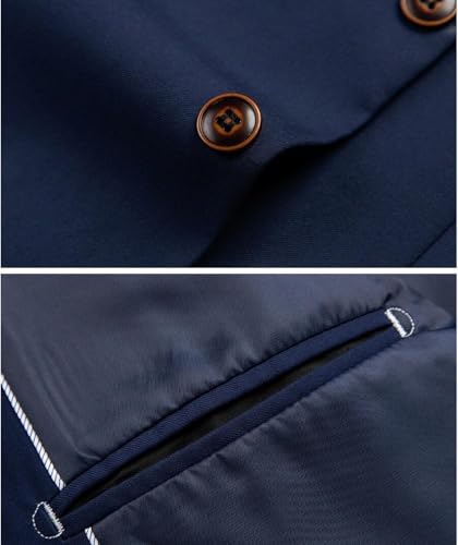 Men's Suits Stand Mandarin Collar Suit 2 Piece Men Suits Slim Fit Chinese Tunic Suits Solid Jacket Set4