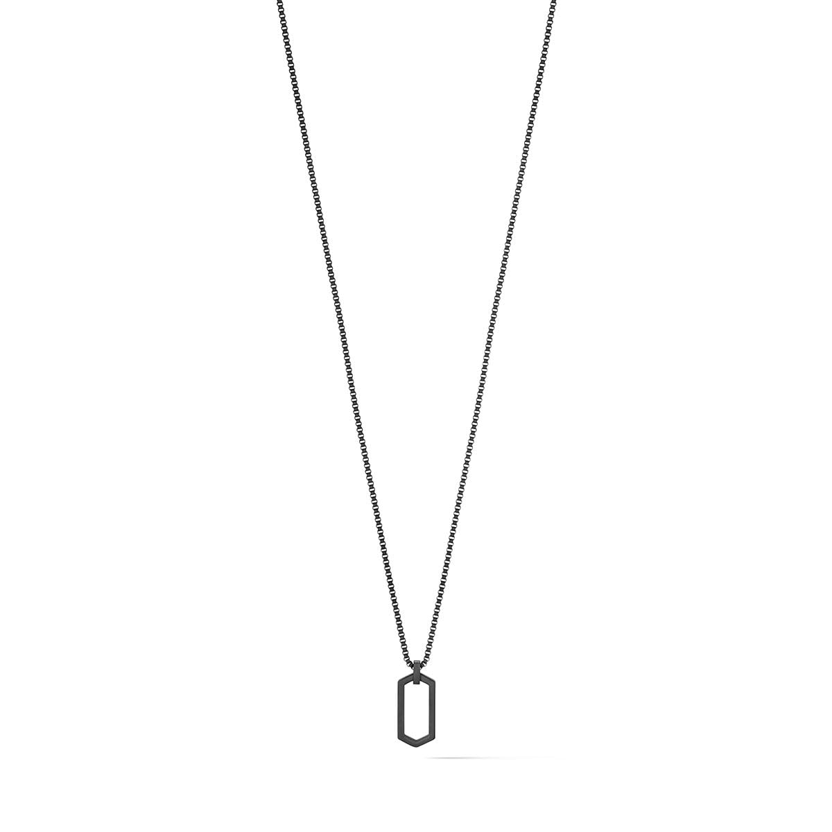Mvmt Mężczyźni Hex Naszyjnik, Czarny, 61 cm