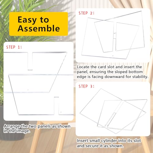 Large Clear Acrylic Book Stand, 12.5" x 9.5" x 5.7”, Open Book Holder Stand for Display and Reading Cookbooks, Art Books, Bibles, Magazines, Textbooks - Home and Table Decor - Image 6