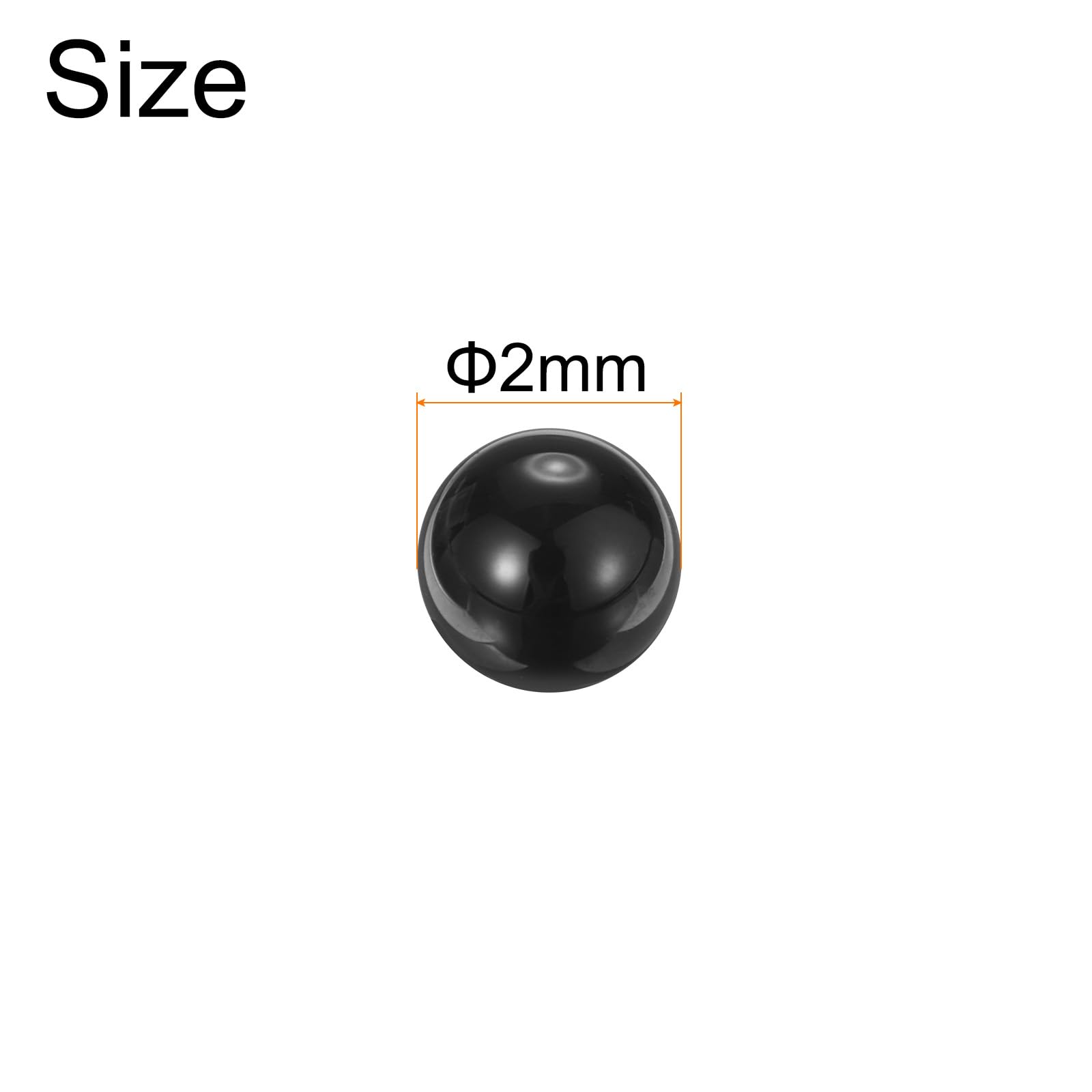 QUARKZMAN 50 sztuk ceramiczne kulki łożyskowe 2 mm, precyzyjne kulki ceramiczne z azotku krzemu Si3N4 G5