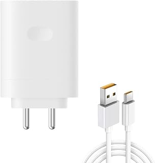 Original 120W Super-Fast Charger Compatible for ReaIme 13,12,11 Series | GT 7 Pro, GT 6T, Narzo Charger Cable Included Charger (White)