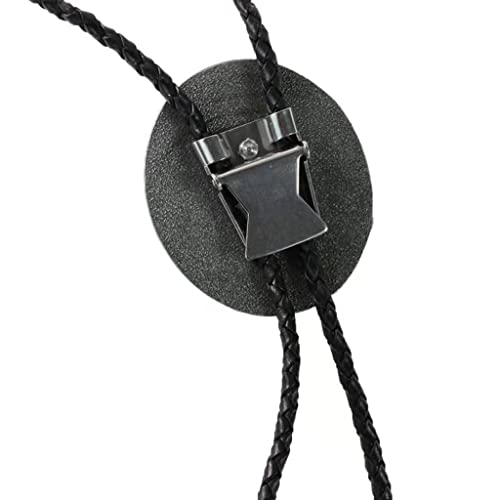 Amadw Bolo Tie Retro Style Native Indian Totem Mens Bolo Tie Wedding Necklace Genuine Leather Rope Cowboy Tie, 1.89Inch X 1.65Inch #TOP3