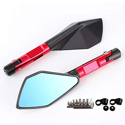 Amazon | ハンドル アルミ ミラー 赤 正ネジ 逆ネジ 10mm 8mm ライブ