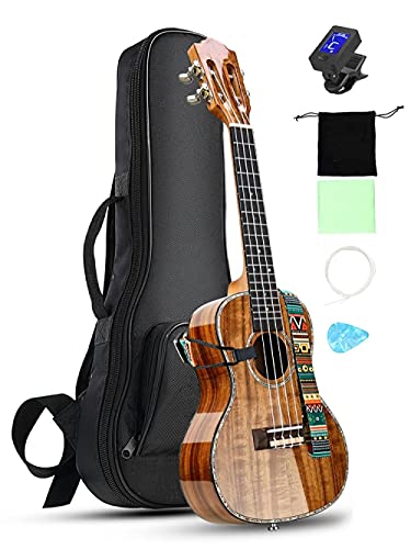 WHYSFX Concert Ukulele Ukulélé en Bois 23 Pouces est Brillant, adapté aux débutants (Size : 23 inches) - Les Beatles, Paul McCartney, John Lennon, RIngo Starr, George Harrison WHYSFX Concert Ukulele Ukulélé en Bois 23 Pouces est Brillant, adapté aux débutants (Size : 23 inches) – Image 3