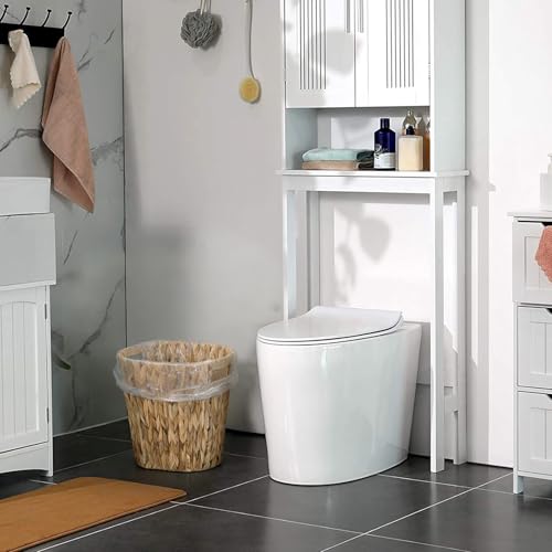 Caneca de basura de baño tejido a mano de junco miniatura 4