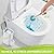 IVYROLL Toilet Bowl Cleaner Wand with 14 Refills, Disposable Toilet Brush Set with Holder, Cleaning System Starter Wand Kit, Bathroom Cleaning Set