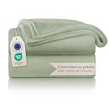 Blumtal Couverture Polaire   Grand Plaid Polaire 220x240 cm   Plaid canapé certifié Oeko TEX®   Couverture canape   Couverture lit   2 Personnes 220x240   Vert d'été