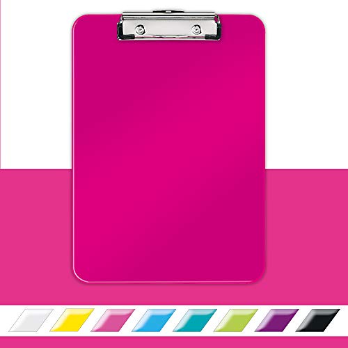 Leitz Carpeta con pinza, Capacidad para 80 hojas A4, Fucsia metalizado, WOW, 39710023