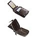 BAIGIO RFID Bifold Men's Cowhide Leather Zip Around Wallet Vintage Travel Multi Card Holder Purse, Brown