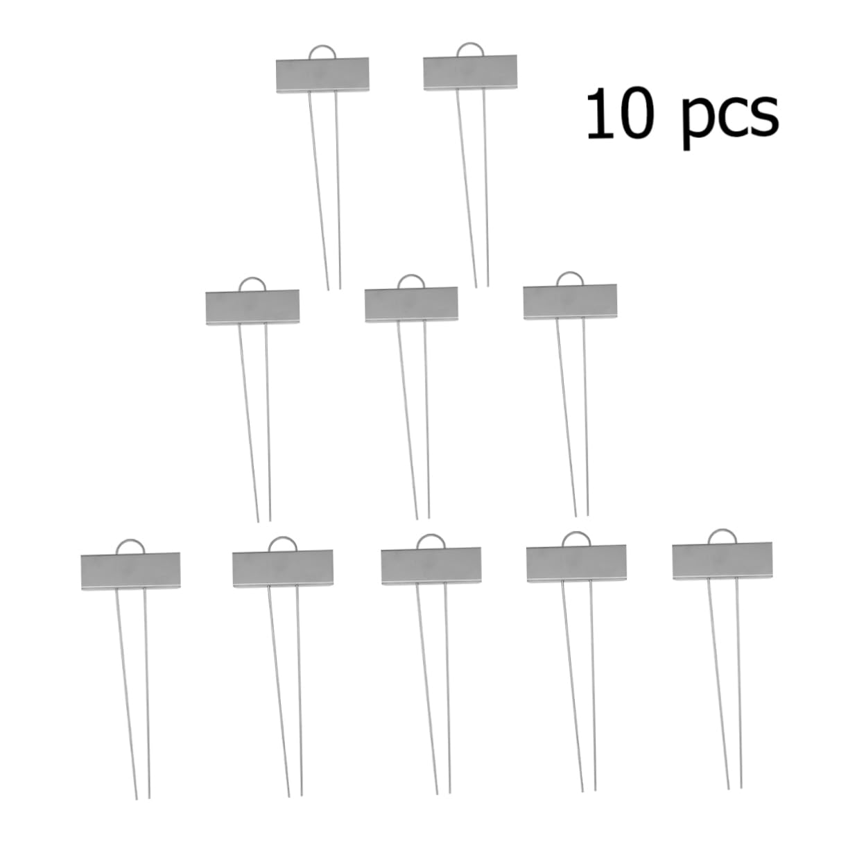 Toddmomy 30pezzi Etichette Acciaio Inossidabilper Giardinaggio Tag Resistente Per Piante Etichette Metallichper Bonsai e Argento