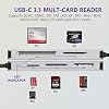 USB C XD Picture Card Reader, Type C (5Gps) High Speed TF/SD/MS/M2/XD/CF 6 in 1 Camera Card Reader, USB C XD Memory Card Reader Supports Olympus and Fujifilm XD Picture Card 1GB 2GB