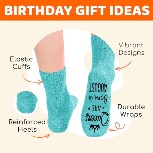 Image of HAPPYPOP Women Queen Birth Month Socks - Month Birthday Gifts, Socks for Her Female in Green