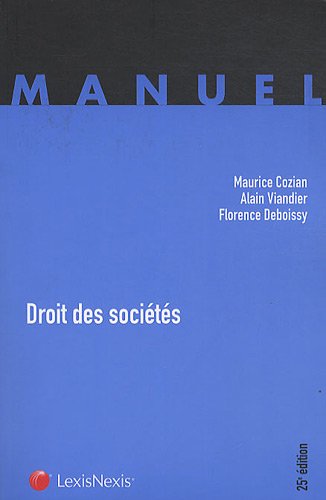 Télécharger Droit des sociétés Livre eBook France