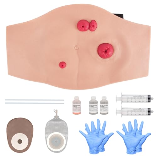 Image of Wearable Belly Ostomy Care Trainer Kit with 3 Stoma Models