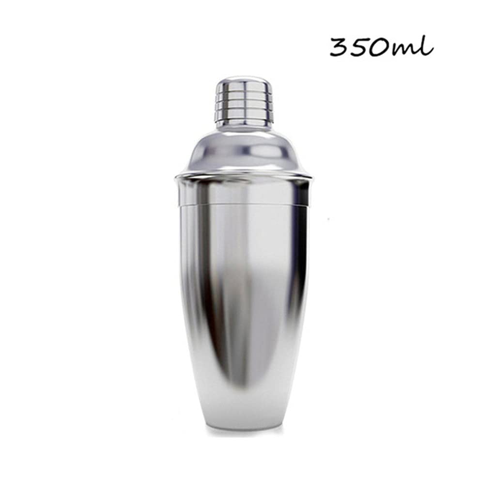 WolFum Edelstahl-Cocktail-Shaker, kein Auslaufen, langlebig, großer Getränke-Shaker, Mixer, Shaker-Flasche, Getränk, Party, Bar, WolFums (Größe: 350 ml)