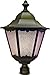 Dabmar Lighting GM812-BZ Powder Coated Cast Aluminum Post Top Light Fixture, Bronze Finish
