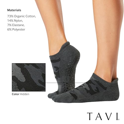Image of TAVI Savvy Grip Socks - Pilates Socks for Women with Non-Slip Grips, Heel Tab and Arch Support, Wear for Yoga, Barre, Dance