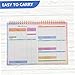 CONGARTENO Financial Planner Ledger Book with Weekly and Daily Expense Tracker Sheets Portable Budget Organizer for Income and Expense Log Household Cash Management Notebook for Home and