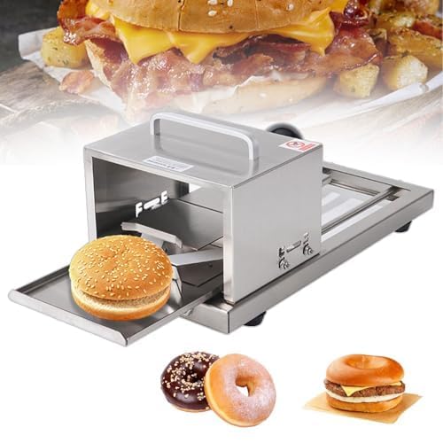 Cortador de pan manual en acero inoxidable con 4 alturas ajustables para cocina