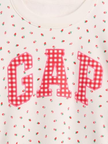 GAP Girls' Logo Relaxed Crew3
