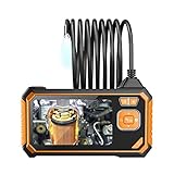 【Cable semirrígido】La cámara de inspección Snake de 8,0 mm con cable semirrígido flexible. El cable semirrígido es excelente para permitir un mayor control de la dirección de la cámara de inspección, especialmente porque esta herramienta está diseñada para entrar en espacios pequeños que de lo contrario sería casi imposible de ver.