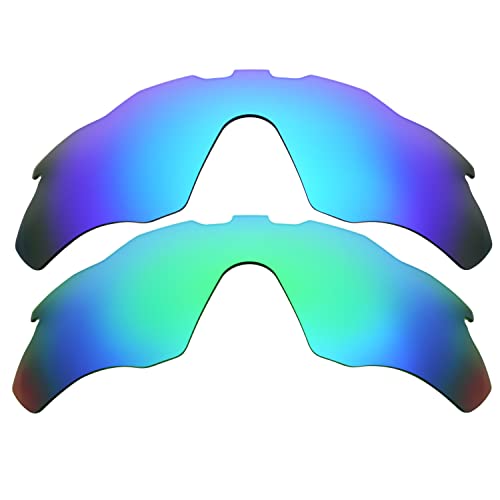 Verres pour Oakley Radar Pace de rechange bleu vert taille unique