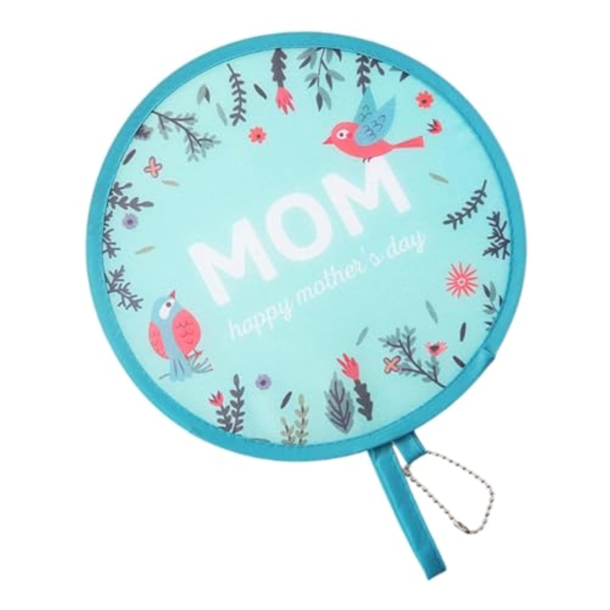 Foldable Round Decorative Handheld Fan for Parties