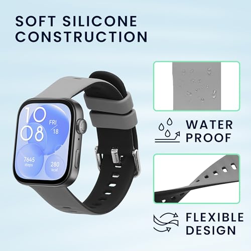 Correas de silicona compatibles con Huawei Watch Fit 3 miniatura 4