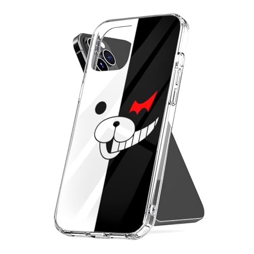 BIGKOZO Phone Case Monokuma Shockproof Accessories Cover Protect Friend Compatible with iPhone 16 15 14 Pro Max 13 12 11 X Xs Xr 8 7 6 6s Mini Plus Transparent