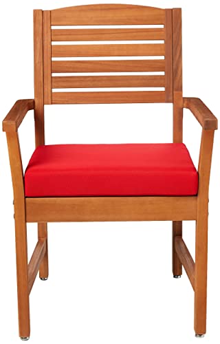 Amazon Aware Fsc Certified Outdoor Dining Chairs With Cushions, Acacia Wood, Set Of 2, Natural Finish #TOP3