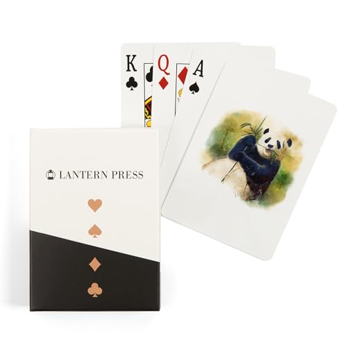 Baraja de Poker Panda Acuarela 52 Cartas para Adultos