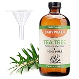 Tea Tree Essential Oil Super Huge 16 Fl Oz 100% Pure Organic and Natural, Therapeutic Grade for Hair and Skin, Handmade Products, Premium Grade Essential Oil for Diffuser Aromatherapy, Massage Relax