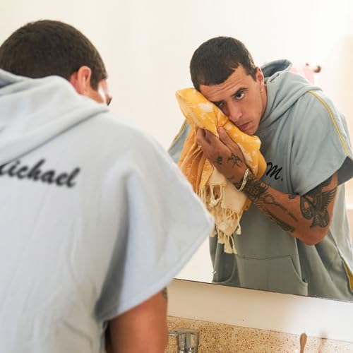 Personalize Beach Poncho with Custom Embroidery: Names, Monograms, and Initials. 100% Cotton Cover up to Change Under Garment2