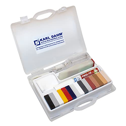 Karl Dahm Kit de Reparación de Azulejos para Paredes y Suelos I Kit de Reparación de Azulejos para Retocar y Reparar Azulejos y Gres Porcelánico I Reparación Perfecta Incluye Sellador – 12090