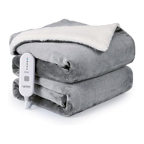 CAROMIO Heated Blanket Electric Throw Cover