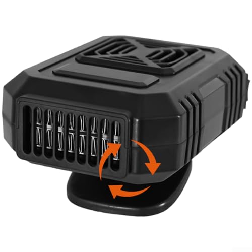 Besttoolifes Desempañador de calentador de coche de 12 V 150 W, doble uso de aire caliente y frío con ventilación ajustable de 360 grados para un calentamiento rápido y flujo de aire personalizable