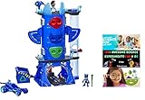 Hasbro PJ Masks Deluxe Battle HQ Preschool Toy, Headquarters Playset with 2 Action Figures, Cat-Car...