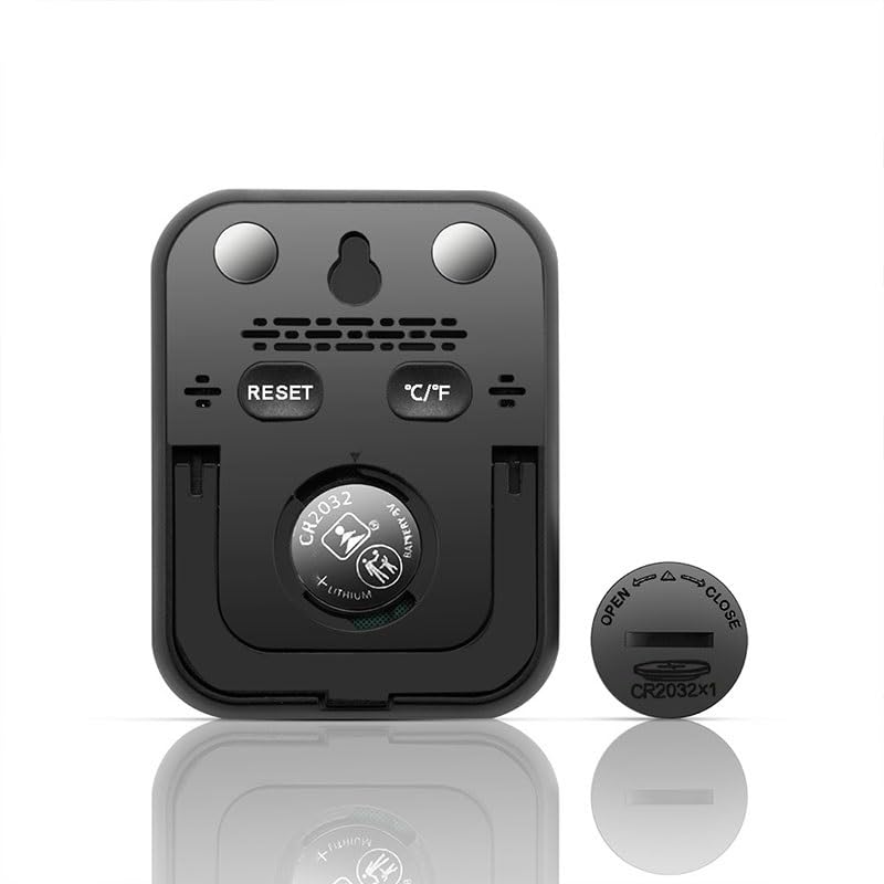 ABS Indoor Large Screen Household Temperature Humidity Meter with The Weather
