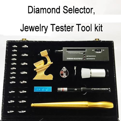 Kit de prueba de oro y diamantes con selector electrónico para joyería 6