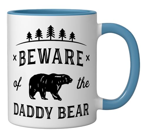 Taza Cerámica Azul y Blanca de 11 onzas para Papá miniatura 2