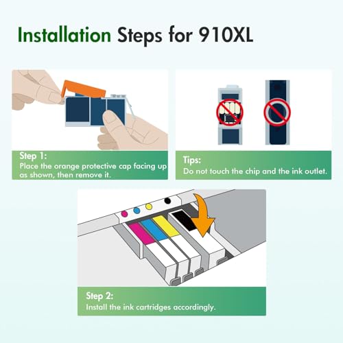 Image of 910XL 910 8015e 8025e Ink Cartridges Combo Pack for HP Printer Multipack