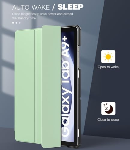 Image of EDNITA Smart Case Cover for Samsung Galaxy Tab A9+ /A9 Plus 11 Inch 2023, Slim Lightweight Stand Hard Back Shell Protective Cover for Galaxy Tab A9+ Tablet (Mint Green)