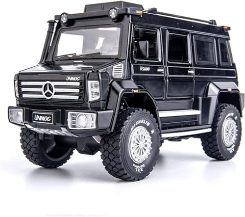 Image of Invite Enterprise 1:24 Unimog U5000 Diecast Metal Pull Back Car with 6 Openable Doors with Sound and Light Toy Decoration car Best Gift Toys for Kids 【Colors as Per Stock】