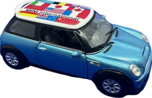 KiNSMART Mini Cooper S modelo 1:28 5 pulgadas azul miniatura 1