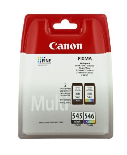 Cartouches d'encre PG545 CL546 Canon XL d'origine jet d'encre pour Pixma