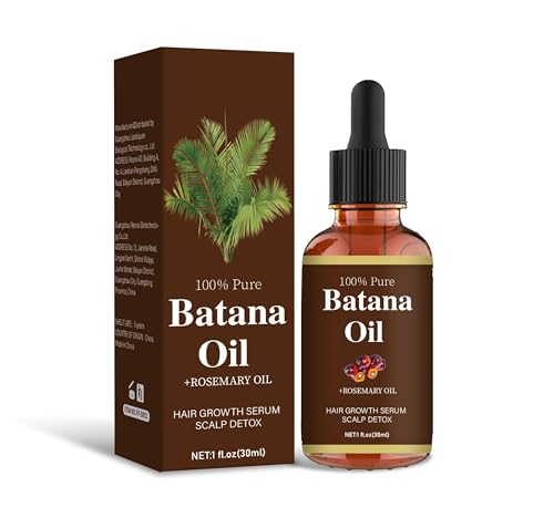 Batana Oil Hair Growth Serum with Rosemary, Scalp Detox Treatment, 1 fl oz
